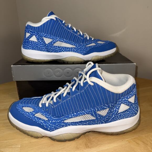 NIKE AIR JORDAN XI 11 RETRO LOW IE ARGON BLUE ZEST WHITE CEMENT